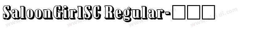 SaloonGirlSC Regular字体转换
